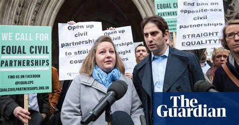 should heterosexual couples be allowed to enter civil partnerships uk news the guardian