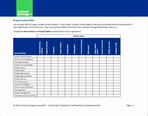 10 Roles And Responsibilities Matrix Template Excel Excel Templates