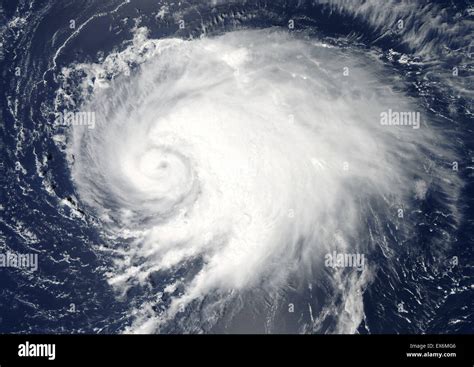 Satellite View Hurricane Leslie Over Atlantic Hi Res Stock Photography