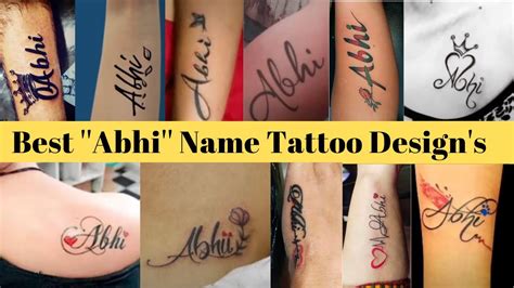 Share More Than 53 Abhi Name Tattoo Design In Cdgdbentre