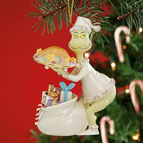 Amazon Com Grinch Stealing The Roast Beast Ornament By Lenox Home