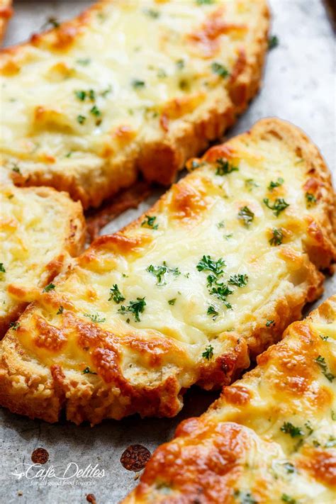 Individual Garlic Cheese Breads Single Serve Recipe Cafe Delites