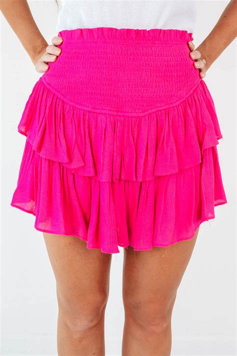 Sweet On The Sidelines Skort Fuchsia The Impeccable Pig