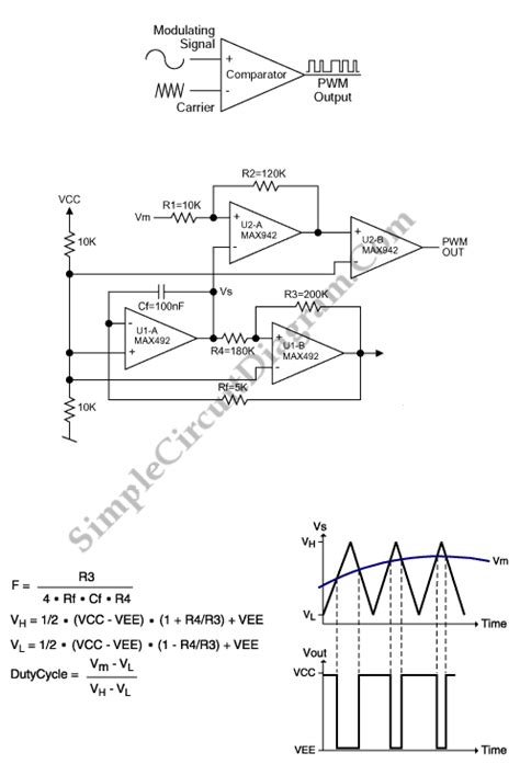 Pwm Modulator Using Op Amp Simple Circuit Diagram