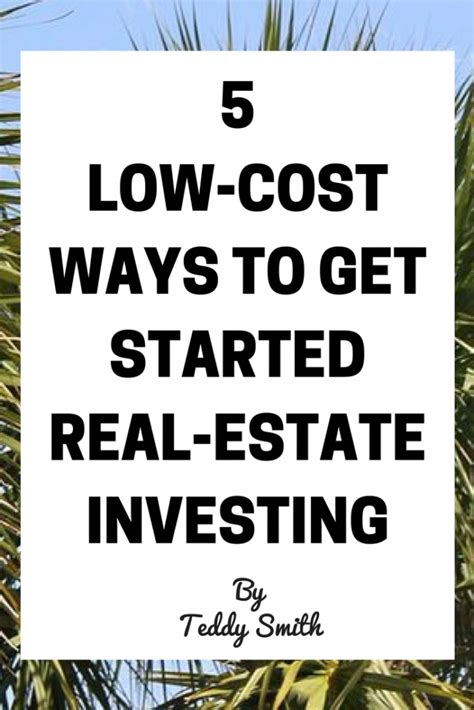 Check spelling or type a new query. 5 EASY, LOW-COST Ways To Start Real-Estate Investing | Investing, Real estate investing, Best ...