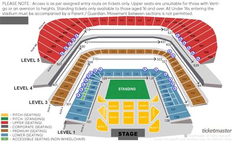 Eagles Seating Plan Aviva Stadium