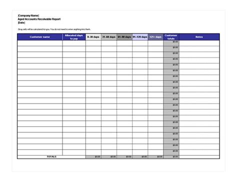 Free Printable Accounts Receivable Ledger Patched