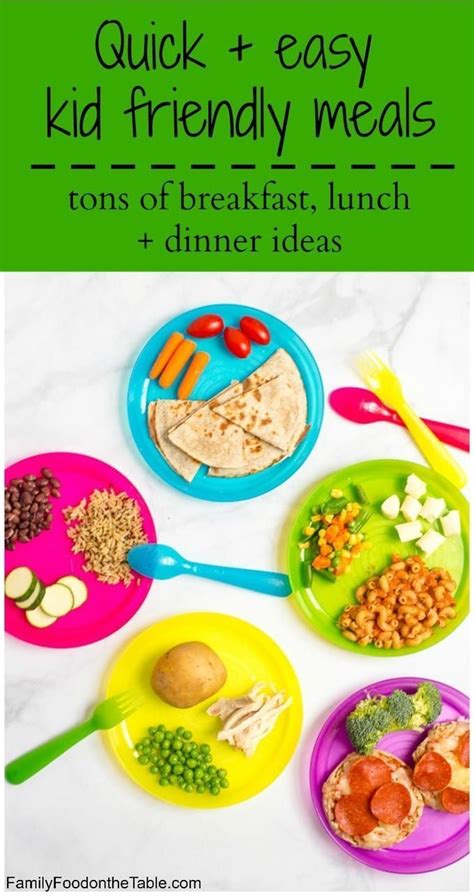 Healthy, Quick Kid-Friendly Meals - Breakfast, Lunch and ...