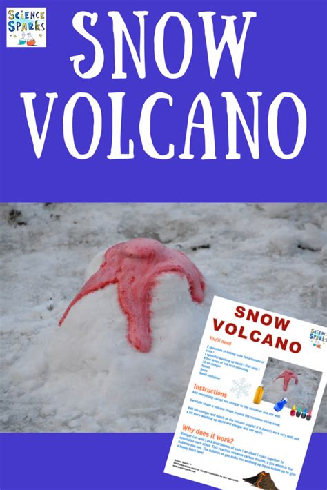 How To Make A Snow Volcano Winter Science For Kids