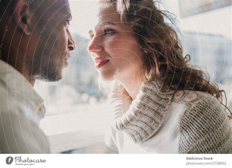 Couple In Sweaters Bonding A Royalty Free Stock Photo From Photocase