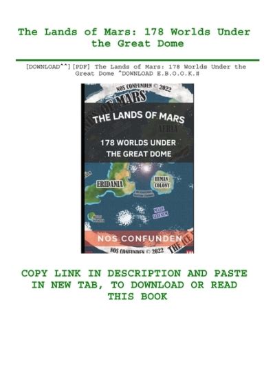 Download Pdf The Lands Of Mars 178 Worlds Under The Great Dome