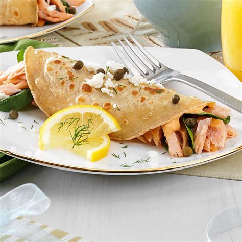 Salmon And Goat Cheese Crepes Recipe Taste Of Home