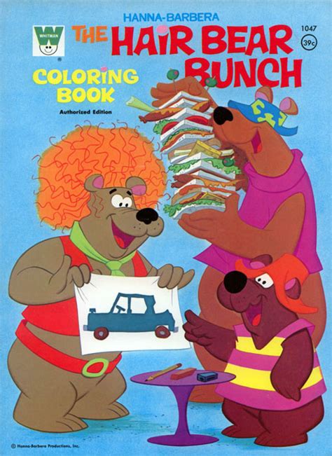 Hair Bear Bunch The Coloring Book Coloring Books At Retro Reprints
