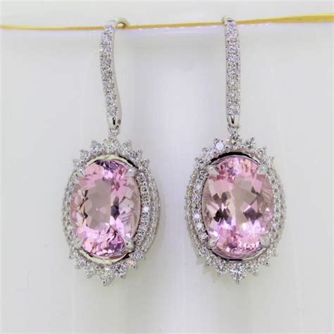 The Morganite And Diamond Drop Earrings 13 114 25780 Birkbecks
