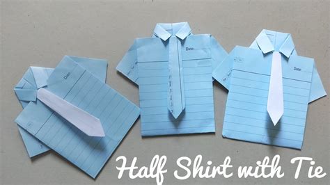 Half Shirt With Tie Making Tutorial Origami Hub Shirt Making