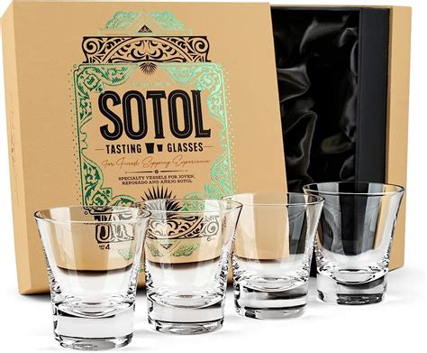 Sotol Tequila Sipping Glasses Tequila Tasting Collection Set Of 4 6 Oz Professional