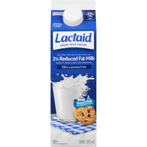 Lactaid Reduced Fat Milk 1 Quart