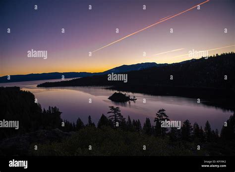 Sunrise In Emerald Bay Lake Tahoe Stock Photo Alamy