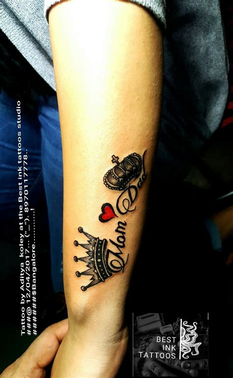 Maybe you would like to learn more about one of these? Mom dad tattoo Artist #aditya koley 8970117778. Bangalore ...