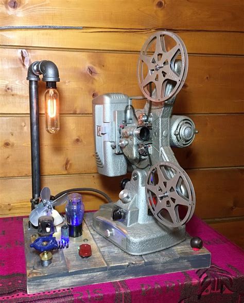 1950s Vintage Keystone Movie Projector Steampunk Lamp Etsy Movie Projector Steampunk Lamp