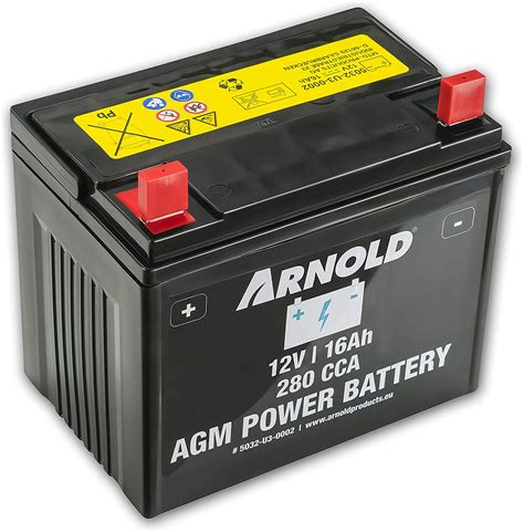 Arnold Agm Starterbatterie 12v 16ah 280 Cca Tout Batterie Tracteur