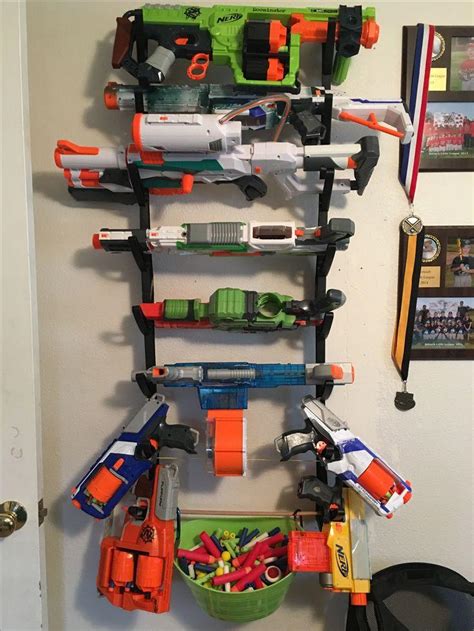 No more nerf darts and guns lying everywhere. 5 Cheap and Easy Nerf Storage Ideas - Ray Squad