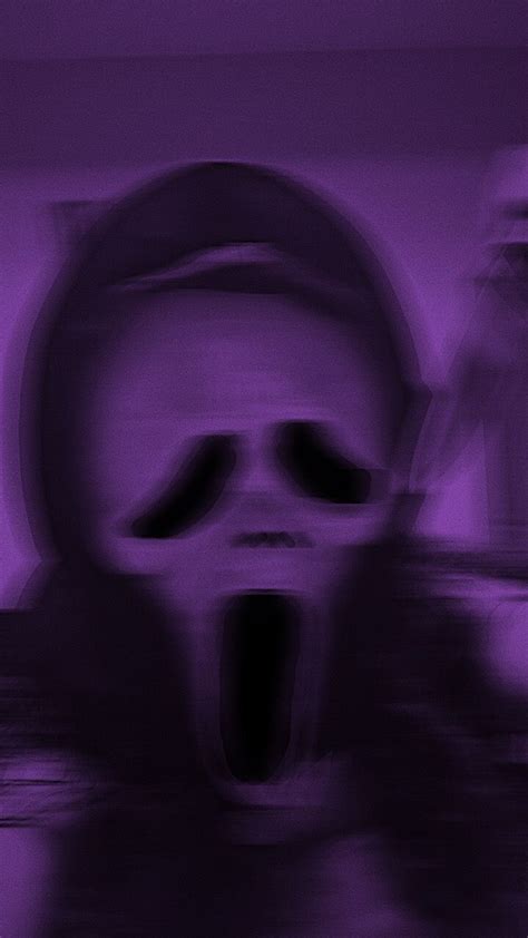 Aesthetic Scream Ghostface Purple Violet Aesthetic Dark Purple