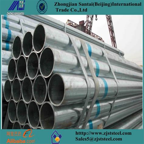 2 Inch Steel Pipe Greenhouse Pipe Pre Galvanized Metal Round Tubing