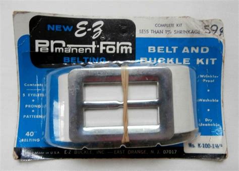 Bn Vintage 1960s Cover Your Own Belt Buckle Kit Buckle 1 12x2 18