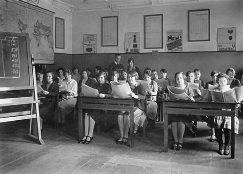 German Schoolgirls In Class Circa 1930 Print 18835189 Poster