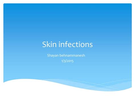 Skin Infections Impetigo Erysipelas Cellulitis Ppt
