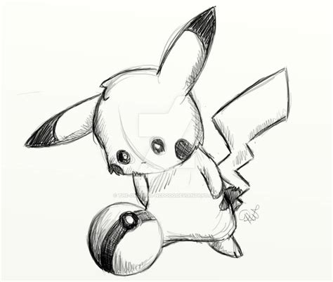 Pikachu Sketch By The Original Ncdogg On Deviantart