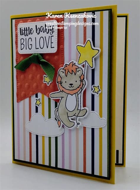 Stampin Up Little Dreamers Neutral Baby Card Creative Stamping Designs