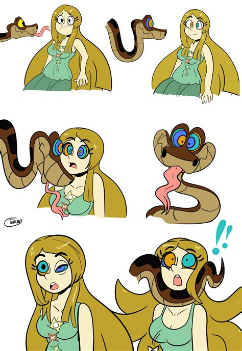 Set on a lithographic background; Penken on Twitter: "Kaa hypnosis sequence commission ...