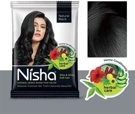 Nisha Natural Henna Based Hair Color Pack Size 10 Gm25 Gm And 60 Gm At