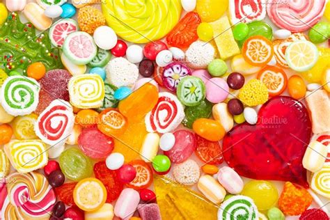 Colorful Lollipops And Candies Featuring Candy Colorful And