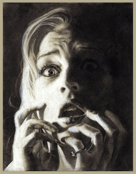 Self Portrait Fear By Dizzyclown On Deviantart Expressions Photography Face Drawing