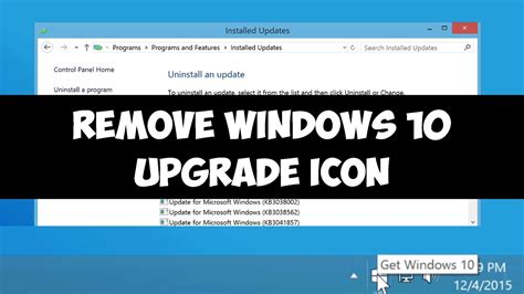 Remove Windows 10 Upgrade Icon On Windows 781 Youtube