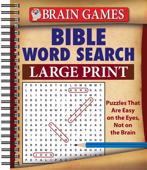Bible Word Search Large Print Brain Games Phoenix Publications