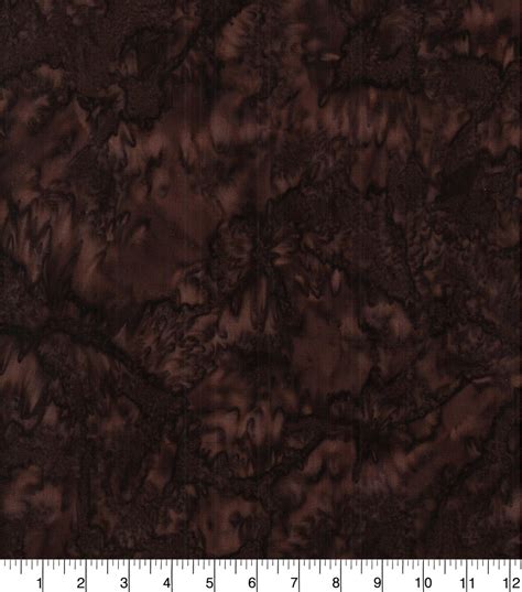 Cotton Fabric Dark Brown Tonal Batik Joann