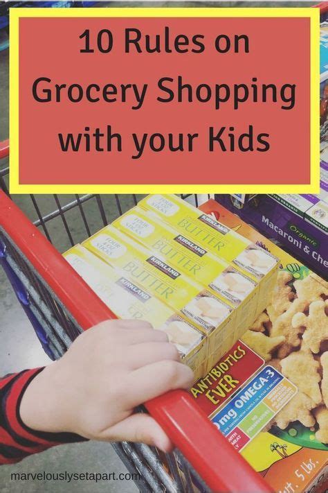 10 Rules For Grocery Shopping With Kids Grocery Shop Grocery Autism Mom
