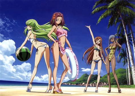 Wallpaper Illustration Anime Code Geass Bikini Mythology C C Kallen Stadtfeld 2668x1900