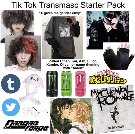 Tik Tok Transmasc Starter Pack Rstarterpacks