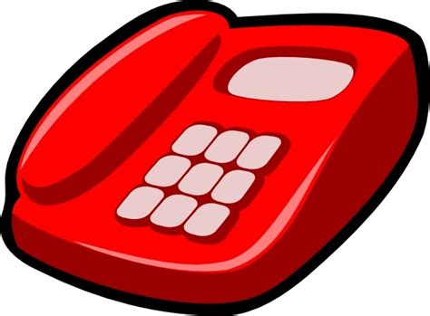 Red Telephone Clip Art Free Vector In Open Office Drawing Svg Wikiclipart