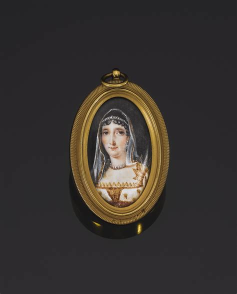 43 An Ivory Miniature Of Maria Letizia Bonapartemadame MÈre French