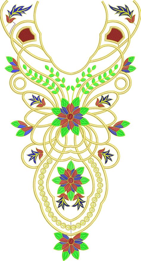 Neck Embroidery Design Free Download