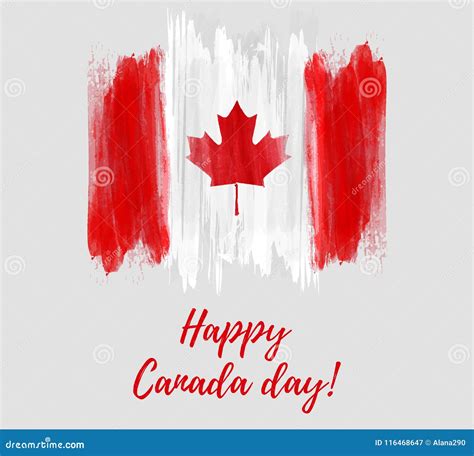 Happy Canada Day Background Stock Vector Illustration Of Background
