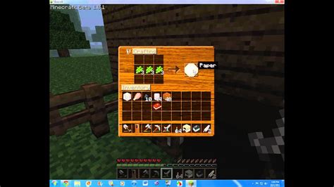 Open your crafting menu open your crafting table so you see the 3x3 grid like in the image below. How to make a Book Shelf in Minecraft! Beta 1.8.1 - YouTube