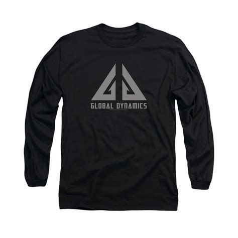 Eureka Shirt Global Dynamics Logo Long Sleeve Black Tee T Shirt