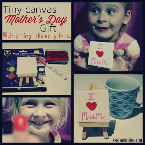 Tiny Canvas Mothers Day T Louise Paging Fun Mums